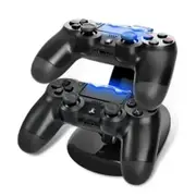 Dual Usb Charger Charging Station Stand For Ps4 / Pro Slim Black Chargers & Charging Docks