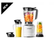 NutriBullet NBF50700AW White 64oz Blender Pitcher Jar Size Blender Combo 5 speed