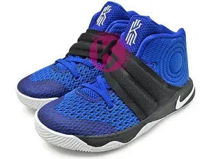 [16cm] 2016 Kyrie Irving 最新代言鞋款 台灣未發售 NIKE KYRIE 2 II TD BT DUKE 幼童鞋 BABY 鞋 黑藍 杜克 藍魔鬼 (827281-444) !