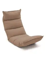 [SOGA] Foldable Floor Lounge Recliner Chair in Khaki