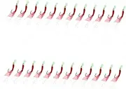 BESPORTBLE 25Pcs Luminous Fishing Hooks Assorted Color Shrimp Skin Flasher Hooks for Freshwater and Saltwater Fishing Durable and Wear Resistant Bait