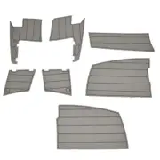 Chaparral Boat Swim Platform Mats 60.00643 | 347 SSX Gray (Set of 7)