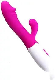 Thrusting Dildo Rabbit Vibrator Sex Toys for Women, G-Spot Dildo Thrusting Vibrator Clitoral Nipple Stimulator with 30Vibrating Modes, Realistic Anal Plug Toys Dildos Adult Sex Toy for Woman Pleasure