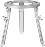 HAWILLOSCH Chemistry Lab Tripod Stand Alcohol Lamp Holder Aluminum Alloy Construction Adjustable Height for Safety Detachable for Ideal for Educational Research Purposes