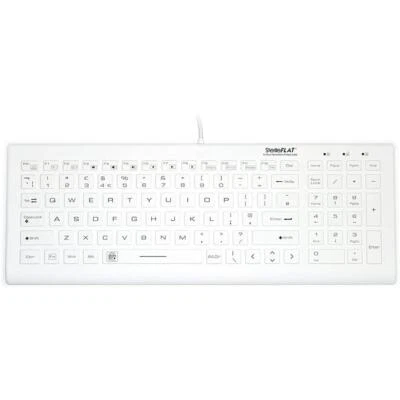 SterileFlat Antibacterial Medical Keyboard Backlit English QWERTY SF20BL