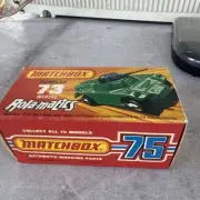 MATCHBOX New 73 Weasel MILITARY ARMY TANK w original box Nos