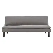 New Sarantino 3 Seater Sofa Bed Lounge Couch Modular Furniture Linen Dark Grey