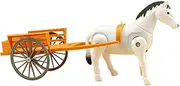 Horse-Drawn Cart Toy - Carriage Model Desktop Ornament | Retro Electric Toy Cart, Carriage Model Decoration for 1-5 Years, Kids, Girls, Toddler