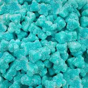 Sour Gummy Bears Candy, Gelatin-Free Blue Raspberry Teddies, 2-Pound Pack