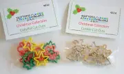 Cookie Cut Outs / Christmas Holiday Baking Flat Back / Metal Look or Colorful