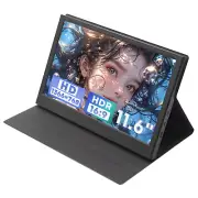 11.6"HD Portable Monitor for Raspberry Pi w/Dual Speakers Dual HDMI Port Monitor