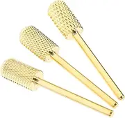 IWOWHERO Professional Nail Drill Bits Set 3pcs Metal Nails Drill Bits Easy to Use