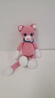 Handmade Amigurumi Wool Cute Fox Toy Plush Stuffed Animal Doll Kids Toy