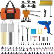 VEVOR Dent Removal Tool, 89 Pcs Paintless Dent Repair Tools, Led Baffle Board Car Dent Repair Kit, Glue Puller Tabs Dent Puller Kit for Auto Dent Removal, Minor Dents, Door Dings and Hail Damage