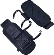 Lift with Ease Adjustable Elasticity Wrist Strap for Strength Training NeopreneRubber Weight Lifting Hooks Fitness Hands