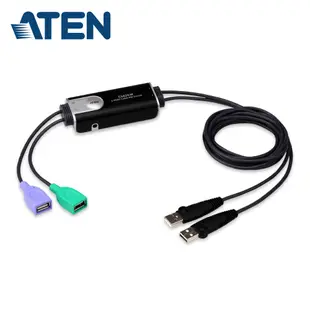 ATEN 2埠USB鍵盤/滑鼠無邊快切帶線式KM多電腦切換器 - CS62KM