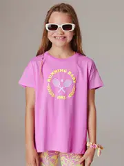 Running Bare Girls Quarterback Tee: Stylish Tops & Tees for Girls