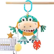 Car Seat and Stroller Toys - Plush Early Development Toy,Built-in Bell Babies Plush Hangable Activities for Entertainment, Carseat