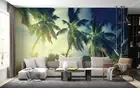 3D Beach Forest Coconut Wallpaper Wall Murals Removable Wallpaper 15