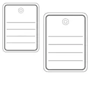 Herma Merch Tags with Eyelet and String 1000pc - 48x65mm