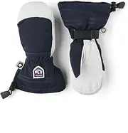 [HESTRA] Army Leather Heli Ski Junior Mitt (Youth 4-13yrs) | Waterproof, Insulated Classic Kids Snow Mittens I Ski & Snow Play