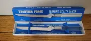 NEW VINTAGE FRONTIER FORGE SLIMLINE UTILITY SLICER LUCITE HANDLE