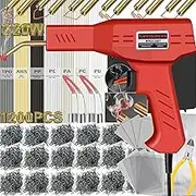 Plastic Welder, Multipurpose Fit, Plastic Welding Kit, Quick Operation, Plastic Repair Welder Soldering Kit, More Comfortable Portable, Hot Stapler, Bumper Kayak Repair Kit, Ideal DIY Tool (50W)