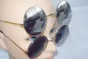 SUNGLASSES JOHN LENNON STYLE SMALL ROUND DARK OR MIRRORED LENS UNISEX
