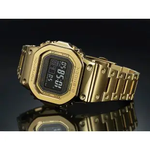 【CASIO 卡西歐】G-SHOCK 35周年太陽能電波手錶(GMW-B5000GD-9)