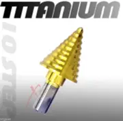 10 Steps Drill Bit step 1/4" to 1 3/8" HSS Titanium Metal