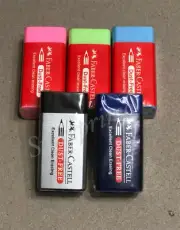 New Faber-Castell Pencil Eraser Dust Free Clean Soft Erasing for ART Multi Color