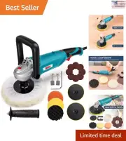 Lightweight Rotary Car Buffer Polisher - 1200W 7-inch/6-inch Variable Speed