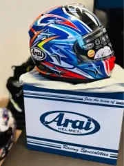 Arai RX7x RX-7x Nakan 2003 Red L Size (59-60cm) Shinya Nakan Model 56Aking