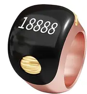 Finger Counter Clicker - 5 Digit Finger Counter Clicker Ring with Electronic Display,Portable Prayer Counting Tool, Rotating Digital Tasbeeh for Meditation, Relaxation, Active Fingers