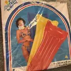 Vintage 1999 Intex Wet Set 72" x 27" Pool Float Lounge Red Air Mat Mattress