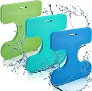 Simgoing 3 Pcs Foam Water Saddle Float for Adults and Kids Comfortable Swim Floating Seats Buoyant Lake Floats 1 Person Pool Seat for Summer Beach Water Park, 20 x 17 x 1.3'', Blue, Green, Lake Blue