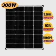 300W 12V Solar Panel Kit Mono 300 Watt 12 Volt Power Camping RV Battery Charging