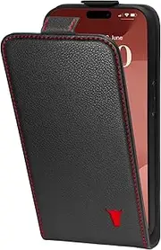TORRO Flip Case Compatible with iPhone 15 Pro Max – Premium Leather Wallet Case with Card Slots (Compatible with Official MagSafe Chargers) - Black