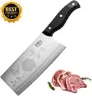 7.16" Lightweight Meat Cleaver, Ultra Sharp Chinese Chef's Knife, Full-Tang