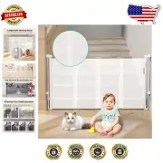 Reinforced Retractable Baby Gate 33'' Tall x 55'' Wide - One-Side Operation