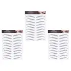 3 Sheets Waterproof Eyebrow Stickers Man Tattoos for Women Tatoo