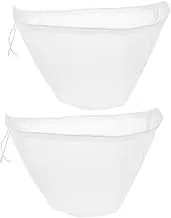 ASAKKURA Multi-Purpose Strainer Bag 2pcs Fine Mesh Food Strainer Bag Reusable for Juice Butter and Honey