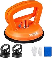 VEVOR Dent Removal Kit, 3 Packs Suction Cups, Dent Puller Handle Lifter with Gloves and Cloth, Paintless Car Dent Puller Remover for Car Dent Repair, Glass, Tiles, Mirror Lifting and Moving