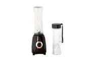 Healthy Choice Electric Personal Portable Blender Black w 2 Clear Travel Bottles