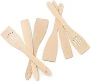 Tuuli Kitchen 6 Piece Wooden Spatula Kitchen Utensil Set