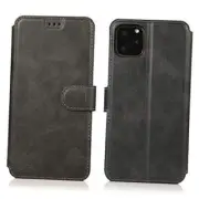 Case for Premium PU Leather Simple Wallet Case [Card Slots] iPhone 11 Black