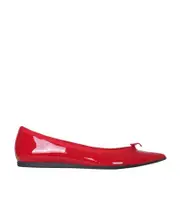 Pointy design flat shoes 37.5,37,38.5,38,36.5 Red