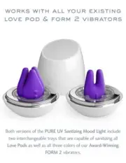 Pure UV Sanitizing Mood Light Love Pods Tre Ultraviolet Edition Cleaner