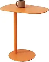 Middai Living Room Side Tables, Stylish Metal Coffee Side Table Bedside Snack Tables, H: 20/25", Various of Colors(Size:63CM,Color:C)
