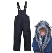 [Maciun] Kids Snow Pants | Overalls Winter Snowsuit,Cozy Outdoor Activewear Overalls, Water-Resistant Ski Snowsuit, Snowboard Overalls for Boys Girls